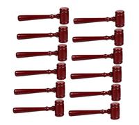 ARTIBETTER 12pcs Mini Wooden Judge Gavels for Sturdy Non Toxic Auction Hammers Role Play Courtroom Accessories for Halloween Costume Parties and Educational Drama Events