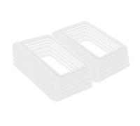 Artibetter 12pcs Plastic Badge Holder with Dual Windows and Flipfold Design, Horizontal Layout Id Card Holders for Easy Identification and Cleaning in Work Environments