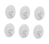 Artibetter 12pcs PVC Transparent Suction Cup Hooks Strong Reusable No-Drill Wall Hangers for Kitchen Bathroom Towels Keys Coats Traceless Heavy Duty Holders for Cupboards Wardrobe Office Use