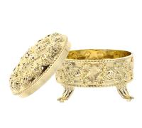 ARTIBETTER 12pcs Reusable Candy Storage Boxes for Weddings and Party Occasions, 2.5 Inch round Golden Gift Boxes Made of Sturdy Pp Material, Easy to Clean for Party Favors