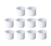 Artibetter 12pcs Silicone Measuring Cups 50ml Reusable Mixing Cups with Scale for DIY Crafts Making and Epoxy Resin Measuring
