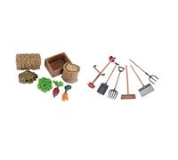 ARTIBETTER 13Pcs Farm Tool Model Set PVC Miniature Ornaments for Sand Table Decoration DIY Garden and Farm Play Accessories for Collectors