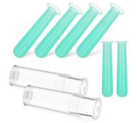 Artibetter 15 Pcs Silicone Lens Applicator Tool Set with Suction Cup for Rgp and Hard Contact Lens Removal Green Hollow Design and Eye Care at Home Or Travel