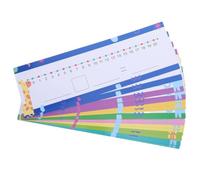 Artibetter 16 Sheets Number Line 0 to 20 Strips, Dry Erase Math Manipulatives, Write and Wipe Addition Subtraction Practice Board for Elementary Classroom 10.5"x3.46"