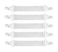 Artibetter 16pcs Heavy Duty Adjustable Bed Sheet Clips Wider Elastic Bands Non Slip Mattress Sheet Fasteners for Bedding and Sofa Cushion Holders