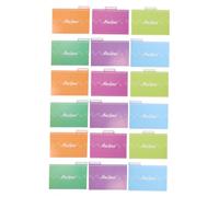 ARTIBETTER 18pcs Russian Recipe Card Dividers Food Note Cards with Five Color Inserts for Enhanced Kitchen Organization and Quick Categorization Daily Cooking