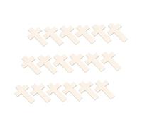 ARTIBETTER 18pcs Wooden Cross Cutouts for DIY Crafts Unfinished Wood Pieces for Wedding Church Decor Religious Celebrations Holiday Decorations