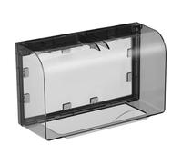 ARTIBETTER 1pc 86 Type Socket Box: Transparent Waterproof Wall Outlet Cover Guard - Large Panel Protector 20.2x12.1x7.5cm for Outdoor Double Socket Enclosure