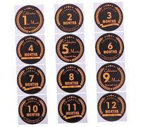 Artibetter 1set Milestone Stickers to Months Photo Props for Newborn Growth Special Day Reminders for Showers High-grade Material Bright Colors