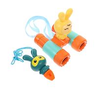 Artibetter 1set Portable Boys and Girls Binoculars Compact Magnification Telescope for Outdoor Adventures Bird Watching Hiking Educational Toy for Boys and Girls Includes Cartoon Whistle