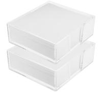 Artibetter 2 Boxes Note Pads Note Paper Box Portable Convenient to Use Simple Fashionable Paper for Teachers Office Staffs