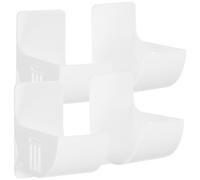 Artibetter 2 Pairs Plastic Bag Saver Wall Mounted Dispenser Reusable Waste Pouch Holder No Drilling Design in White for Kitchen and Bathroom Storage