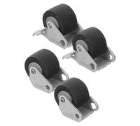 ARTIBETTER 2 Pairs Rubber and Iron Pinch Rollers for Cassette Tape Recorder Replacement High Strength Pressure Belt Wheels Compatible with Automatic Tape Return Machines