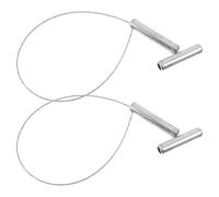 ARTIBETTER 2 Pcs Metal Pig Catcher Pole Livestock Tool with Neck Squeezer for Farm Use Efficient Animal Binding and Handling Equipment