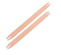 ARTIBETTER 2 Pcs Wooden Shuttle Weaving Stick Knitting Tool Durable Lightweight Sewing Accessories for Sweater Scarf Blanket DIY Craft