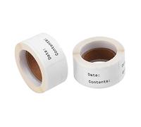 ARTIBETTER 2 Rolls Kitchen Food Date Stickers Eco Friendly Natural Labels with English Record Date Design Peel and Stick DIY Classified Paste for Food Containers Jars and Storage Organization
