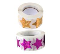 Artibetter 2 Rolls Star Shape Wedding Invitation Stickers Paper Self-Adhesive Sealing Labels for Gift Wrapping Envelopes Cake Bags Party Favors Stickers Per Gold Rose Red