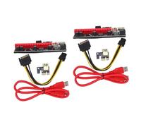 Artibetter 2 Sets Graphics Card Pcie Mining Graphics Card Pcie Extension Cable for Laptop External Gpu Computer Supply and Part