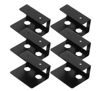 Artibetter 2 Sets under Desk Laptop Holder Metal Storage Rack with Antislip Mats, Heavy Duty Iron Laptop Support Bracket for Home Learning Environment and Study, Protects Furniture