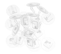 Artibetter 20 Pcs Adhesive Wall Hooks Self Adhesive Plastic Towel Hooks for Bathroom and Wall Use with Smooth Surface and Wide Uses