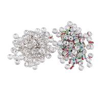 ARTIBETTER 200 Pcs DIY Positioning Wheel Circle Spacer Beads for Jewelry Making Mixed Color and Silver Plated Mini Bead Spacers for Bracelets Necklaces Earrings Craft Projects