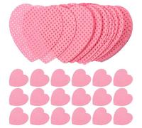 Artibetter 200 Sheets Pink Heart Shaped Nail Wipes for Gel Nails Super Absorbent Cotton Remover Pads Container Box Easy to Carry for Manicure on The Go