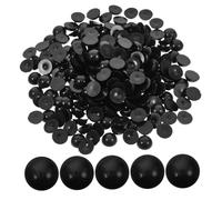 Artibetter 200pcs Black Plastic Safety Eyes for DIY Doll Making Crochet Animal Crafts Realistic Lifelike Appearance Easy to Attach for Handmade Bears and Soft