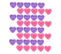 Artibetter 200pcs Heart Shaped Rubber Pin Backs Lapel Pin Backs Keepers with Butterfly Clutch Design for Sturdy Non-Slip Holder and Purple