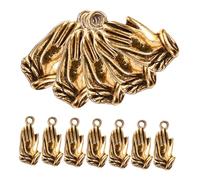 Artibetter 20pcs Alloy Prayer Hands Charms for Jewelry Making DIY Blessing Pendants for Bracelets Necklaces and Accessories Spiritual Significance Durable and Easy to Carry