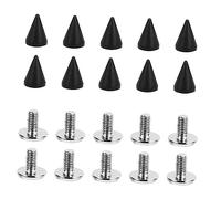 ARTIBETTER 20Pcs Cone Shape Metal Rivets with Screws for Leather Craft DIY Rust Resistant Handbag Belt Shoes Bracelets Accessories Smooth Edges and High Hardness