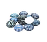 Artibetter 20pcs Creative Round Glass Patches Grey Gems Stickers for Diy Jewelry Timeless Decorative Elements