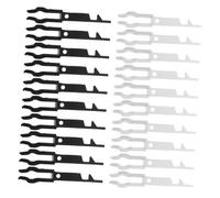 ARTIBETTER 20pcs Emergency Fire Alarm Break Glass Key Set Reset Switch Plastic Fire Safety Accessories for Commercial Buildings Includes 10 Black and 10 White Keys