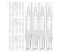 Artibetter 20pcs Empty Twist Lip Gloss Pens with Soft Brush, 5ml Pp Cosmetic Containers for Foundation and Lip Gloss, Refillable Makeup Applicators for Home Use and Manicure Supply in Salons