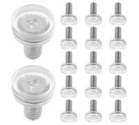 Artibetter 20pcs Furniture Leveler Feet Adjustable Threaded Design Pvc Non-slip Sliding Pads for Chairs Display Stands Table Leg Balance Adjustment Floor Protection