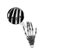 Artibetter 20Pcs Halloween Skeleton Hand Pendants Durable Alloy Charms for DIY Bag Wall Mobile Phone Decorations Creepy Silver Halloween Party Accessories