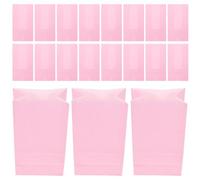 Artibetter 20pcs Kraft Paper Tote Bag Set for Party and Wedding Guests, Foldable Bottom Multi-functional Solid-colour Goodie Bags with Simple Design, for Craft and Party Favour Use