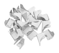 Artibetter 20Pcs Metal Shelf Clip Brackets 7Mm Quick-Fit Support Pegs for Office Cabinets and Garage Storage Shelving, Heavy Duty Container Shelf Brackets for Bookcase Organization