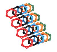 Artibetter 20pcs Microphone Slip Ring Rubber Non-rolling Bands for Handheld Mic Covers Mic Stabilizer Ring for Stage Karaoke Professional Use Random Color