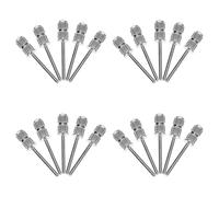 Artibetter 20pcs Nail Drill Bits Sanding Bands for Gel Nails with 2.35mm Shank Corrosion and Rust Resistant for Spa and Pedicure Use