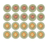 ARTIBETTER 20pcs Natural Grass Biscuits Bunny Molar Chew for Rabbits and Guinea Pigs, Pet Teeth Grinding Treats and Kumquat, Small Animal Boredom Breaker Snacks