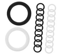 Artibetter 20pcs Plastic Craft Rings Round Bag Making Loops DIY Handicraft Accessories for Purse Decor Black and White 2.9cm Diameter Crafts and Sewing Supplies