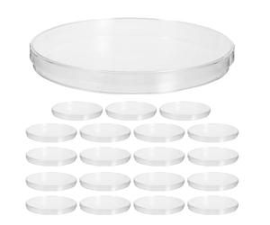 Artibetter 20pcs Plastic Petri Dishes with Lids, Clear Culture Plates, 150mm Round Lab Dishes, Stackable Classroom Science Supplies for School Biology Experiments
