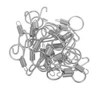 Artibetter 20pcs Rabbit Cage Spring Hook Latches Replacement for Pet Cage Doors Cat Door Latch Hook Lock for Dog Crate