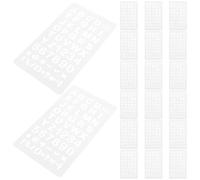 ARTIBETTER 20PCS Reusable Plastic Alphabet and Number Stencils Template Set for DIY Painting, Scrapbook, Glass and Wall Art Crafting, Easy-to-Use Digital Layering Stencils for Decorations