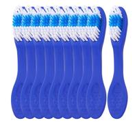 Artibetter 20Pcs Short Handle Toothbrushes Soft Bristles Blue for Secure Oral Care in Detention and Correctional Settings