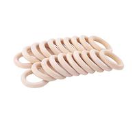 ARTIBETTER 20pcs Smooth Wooden Rings for DIY Crafts Durable Natural Hanging Pendants Circles for Jewelry Making Wreaths Wall Decorations and Crocheted Ornaments