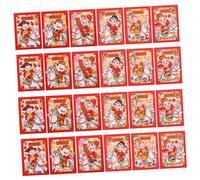 ARTIBETTER 20pcs Year Horse Red Envelopes with Cartoon Horse Design Sturdy Paper Lunar Year Red Packets for Spring Festival Wedding Birthday Prosperity and Happiness Wishes