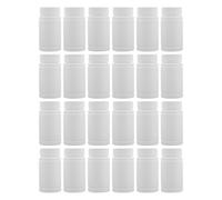 ARTIBETTER 24pcs Travel Bottles with Caps 100ml 3oz White Empty Pill Containers for Tablet Storage Home Use and Health Product Packaging