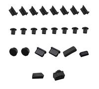 Artibetter 24pcs Usb Dust Plug for Motherboard Motherboard Plug Protector Includes Dust Caps and Cable Covers Made of Silicone Computer Interfaces Random Color