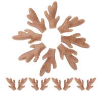 Artibetter 25 Pcs Plush Dragon Horn for Headband Making DIY Hair Accessories Materials Decorative Headdress Supplies for Dragon Costume Crafting in Light Brown
